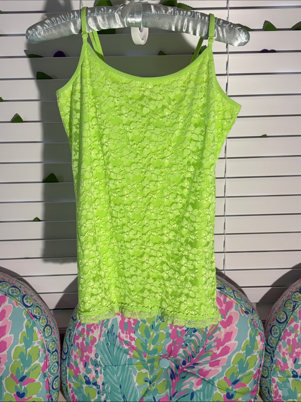 GLO jeans Neon Lime Lace Camisole
